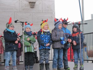 Vypouštění balonku, aerobik vánoční večírek 029