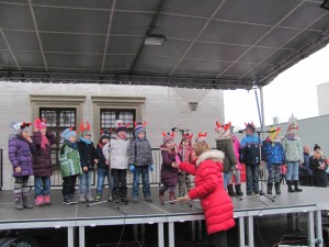 Vypouštění balonku, aerobik vánoční večírek 052
